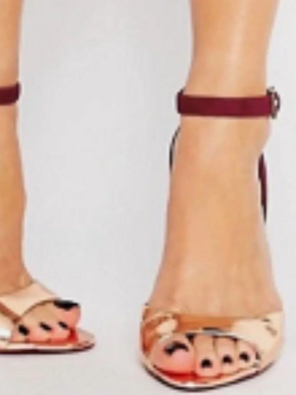 Camiyl Dress Sandal, in Rose Gold & Burgundy-Brand New in Box by Ted Baker - Picture 3 of 3